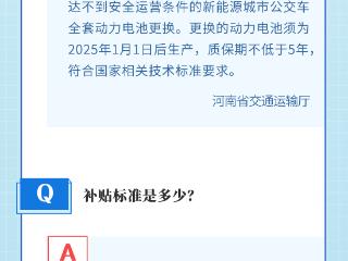 豫政问答丨河南2026年公交及动力电池更新补贴指南来了