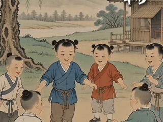 【AI海报】老祖宗们的童年都在玩些啥