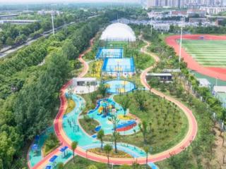 清河路体育公园进入建设扫尾阶段 合肥北部再添休闲好去处