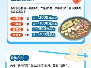 参与有奖！贵州启动生态黔菜IP暨“幸福在黔”服务消费IP设计征集活动