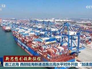 【新思想引领新征程】通江达海 西部陆海新通道跑出高水平对外开放“加速度”