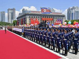 高清大图｜习近平访问朝鲜 朝方举行盛大欢迎仪式