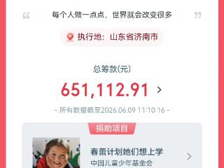 汇聚泉城爱心，春蕾募捐启动 活动首日，济南市共募捐65万余元