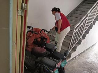 济宁市任城区李营街道任旺社区开展信用＋消防通道杂物专项巡查整治行动