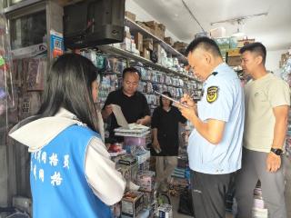 济宁市任城区济阳街道草桥口社区开展沿街商铺消防安全排查整治行动