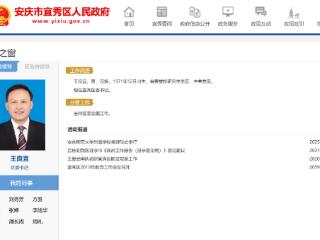 王良宜已任安庆市宜秀区委书记