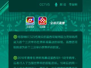 世界杯6月12日焦点战观赛指南——揭幕战 续缘开篇