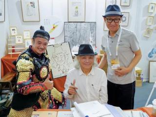 著名漫画家蔡志忠亮相中国国际动漫节！签售会圆满举行