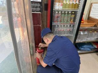 济南市莱芜区凤城街道珍珠花园社区：联合消防细排查 严守商铺安全关