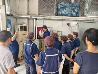 山东省淄博市第十中学开展食堂消防安全专项培训