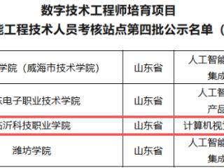 临沂科技职业学院入选国家级人工智能考核站点
