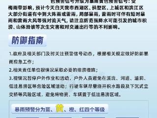 预警升级！杭州今天中到大阵雨或雷雨，局部暴雨，还有强对流，“视情况暂停户外作业和活动”