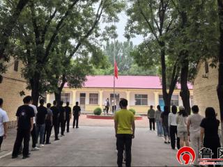 礼赞建党105周年 奋进实干新征程——德州市陵城区义渡口镇举行升旗暨国旗下微宣讲活动