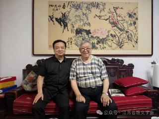蒯天拜访连云港文史专家周永卓