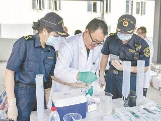蓝鳍金枪鱼受精卵通过厦门海关隔离检疫后投入科研