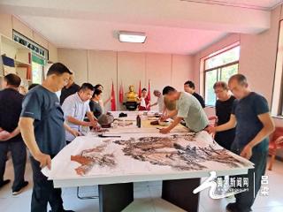 文水县举行“清凉夏日 荷风墨韵”书画笔会