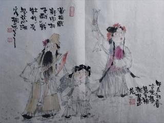以水墨定格黄梅戏戏韵 杨慧生：让千年戏曲文脉在笔墨传承中生生不息