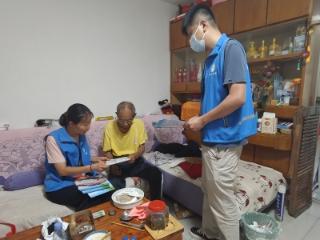 济宁市任城区越河街道西大寺社区开展反邪入户宣传活动